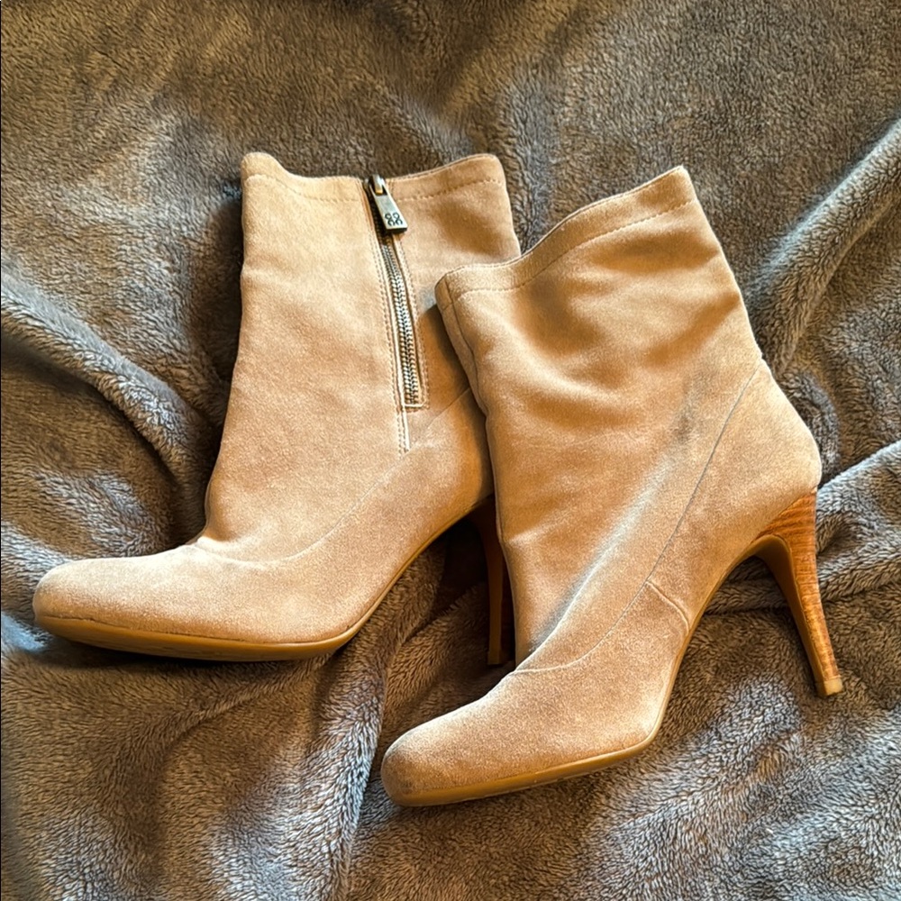 Coach Women's Tan Suede Ankle Boots
